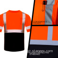 Προσαρμοσμένο λογότυπο πουκάμισο μανίκι εργασίας hi-vis safety t-shirts